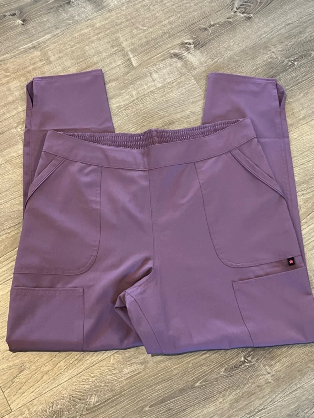 Scrubstar Purple  Scrub Top and Pants - Picture 4 of 5